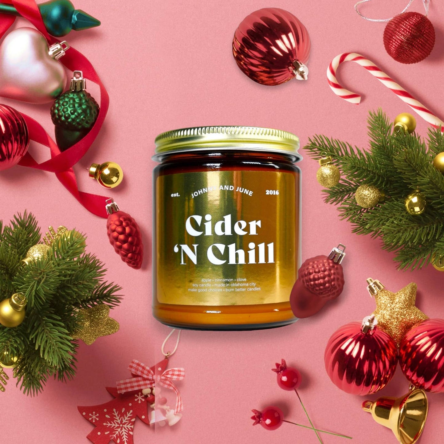 Cider 'N Chill Holiday 8oz Soy Candle