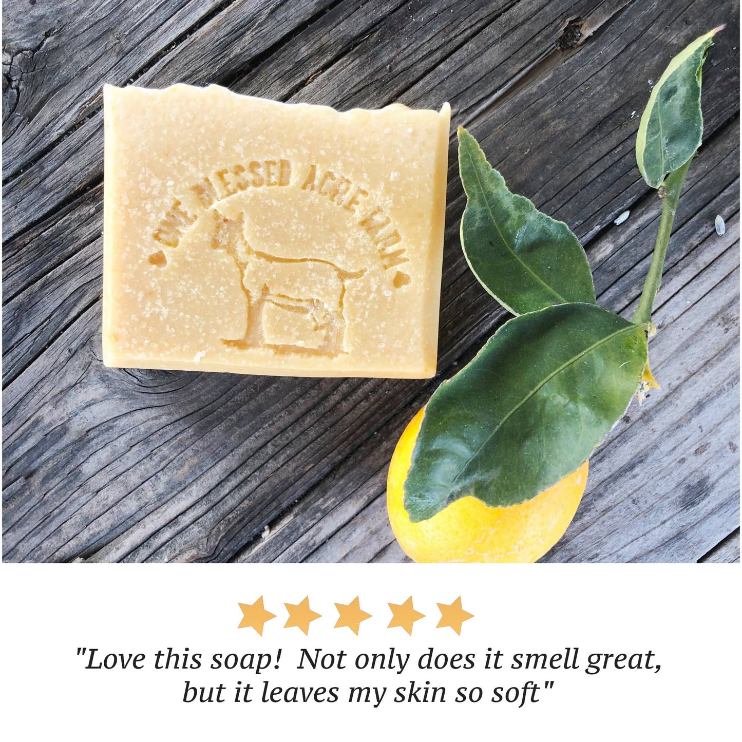 Lemon Zest Goat Milk Bar Soap