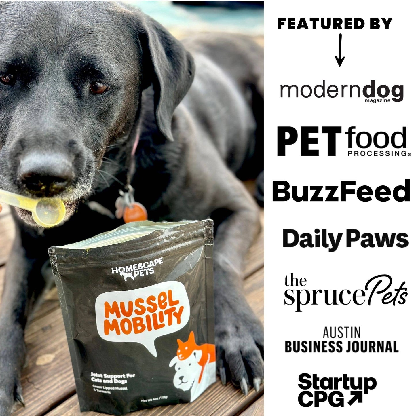 Mussel Mobility: Hip & Joint Support Powder for Dogs & Cats