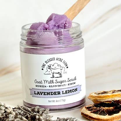 Lavender Lemon Emulsified Goat Milk Sugar Scrub