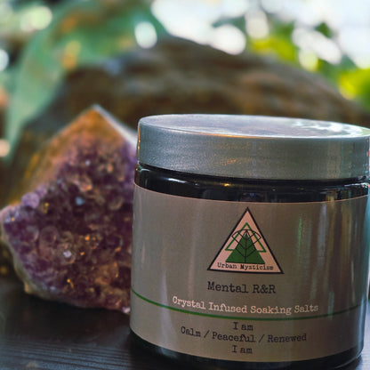 Mental R&R Crystal Infused Soaking Salts 16 Oz.