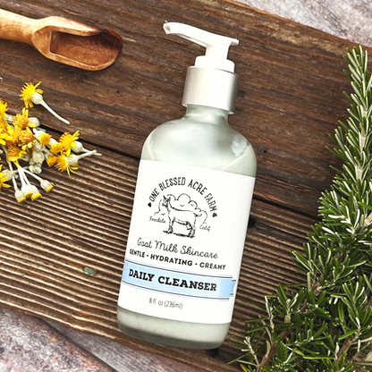 Goat Milk Daily Cleanser & Face Wash Infused With Blue Tansy