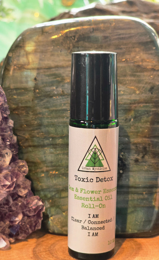 Toxic Detox- Aromatherapy Gem/ Flower Essence Rollerball