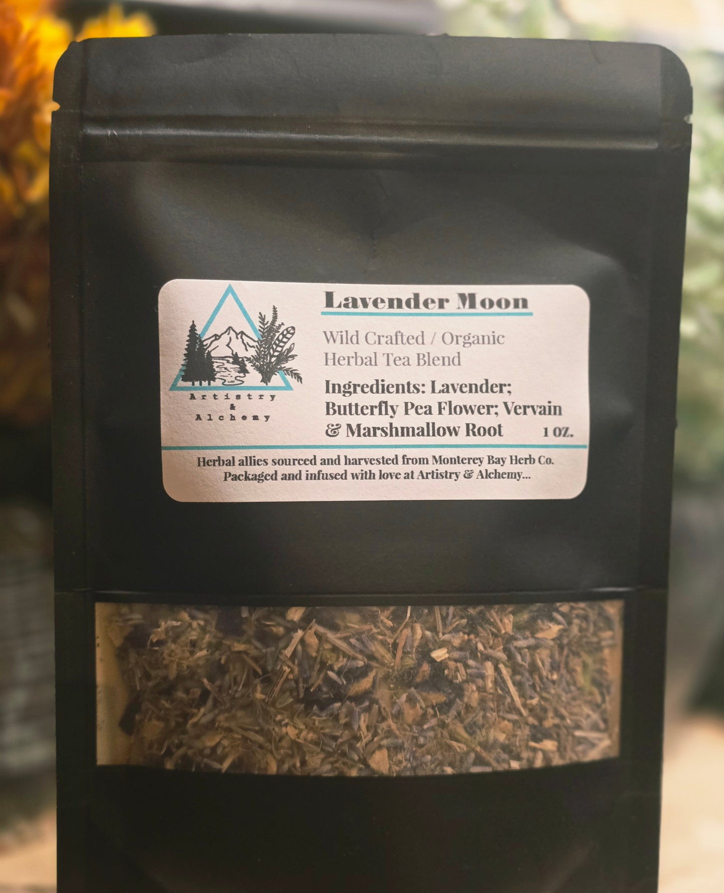 Lavender Moon Wild crafted / Organic Herbal Tea Blend 1 Oz.