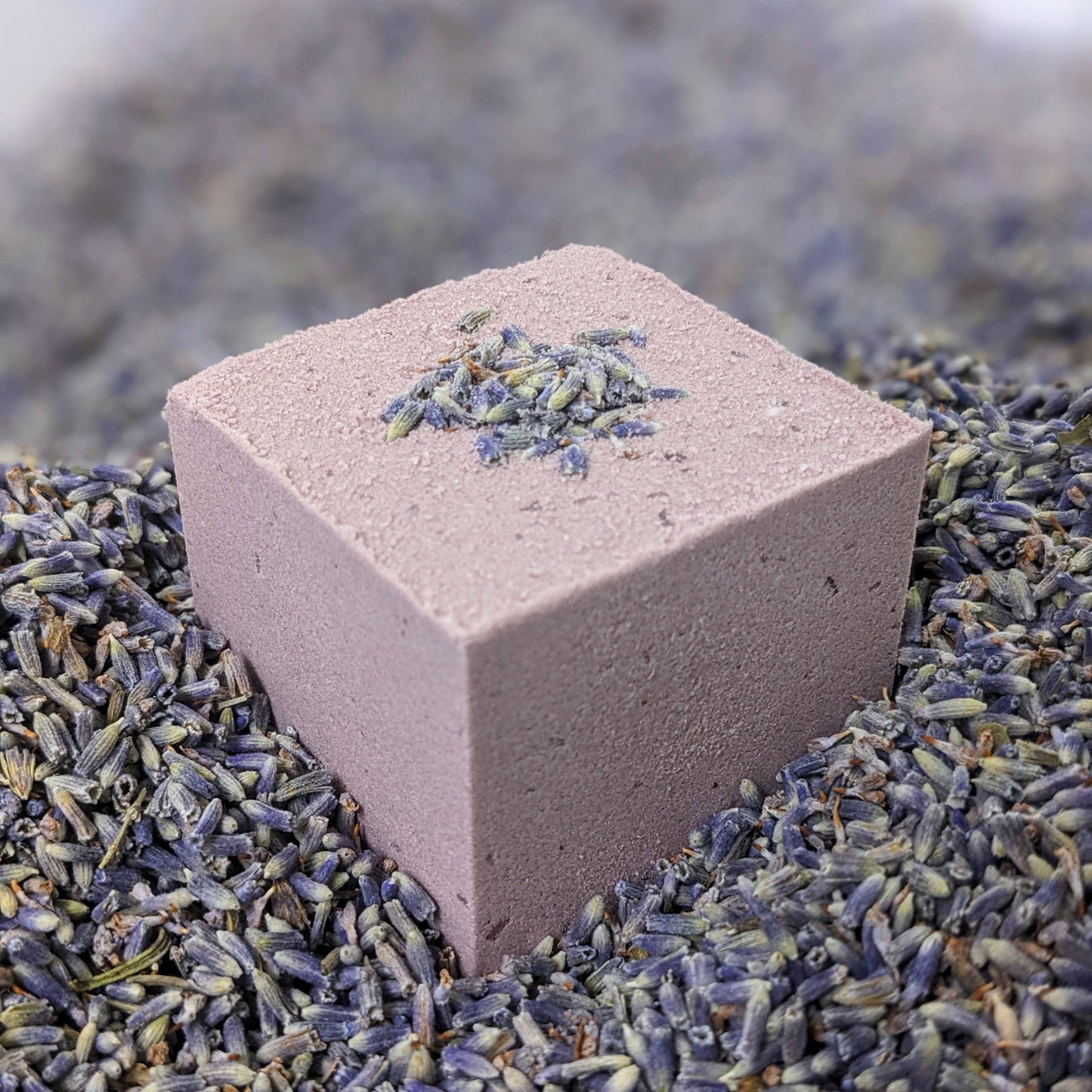 Herbal-Infused Lavender Bath Bomb