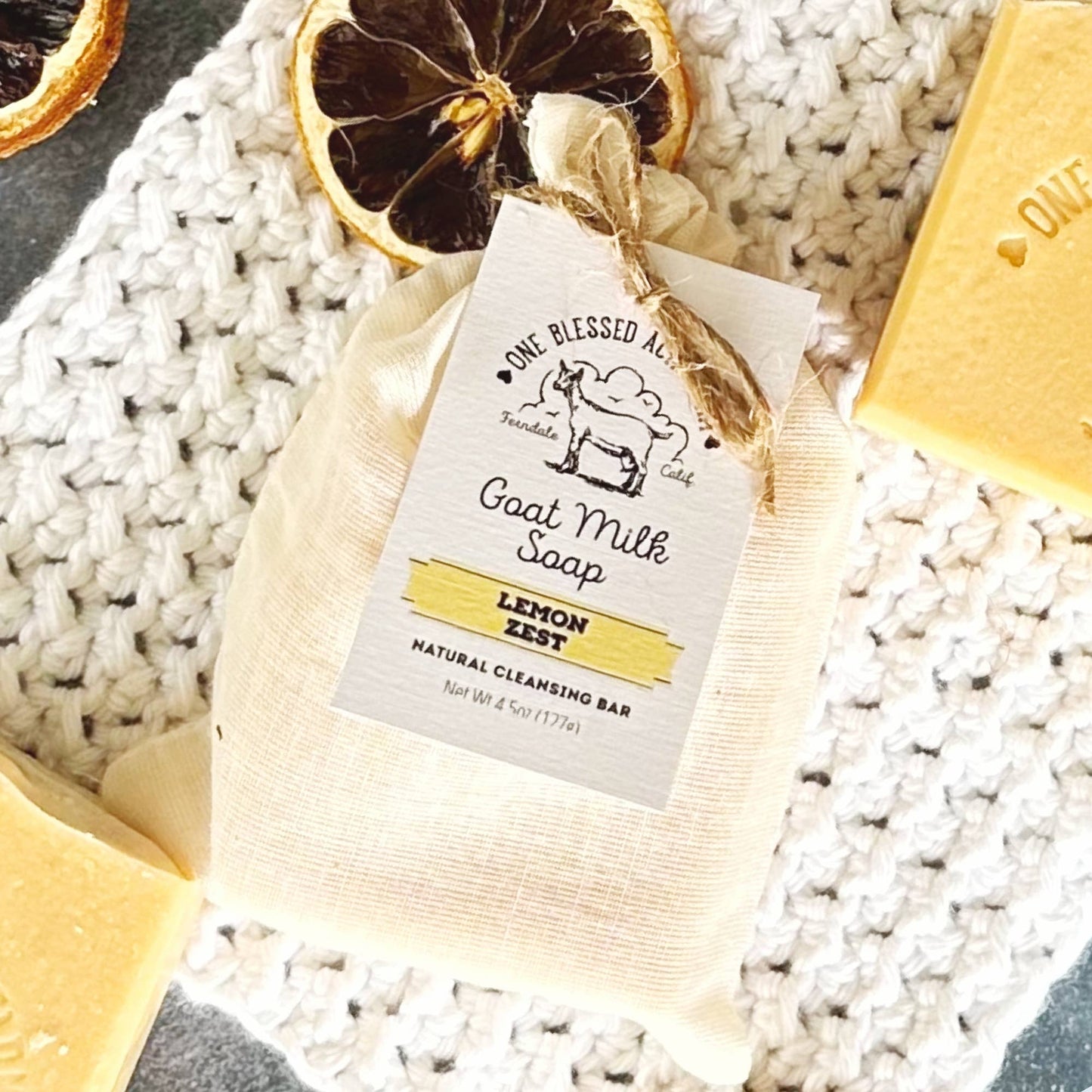 Lemon Zest Goat Milk Bar Soap