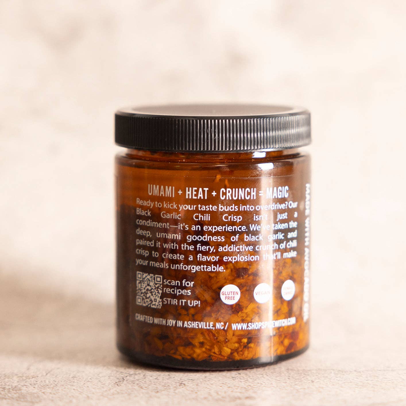 Chili Crisp- Black Garlic- Spicy Umami Condiment And Cooking Oil