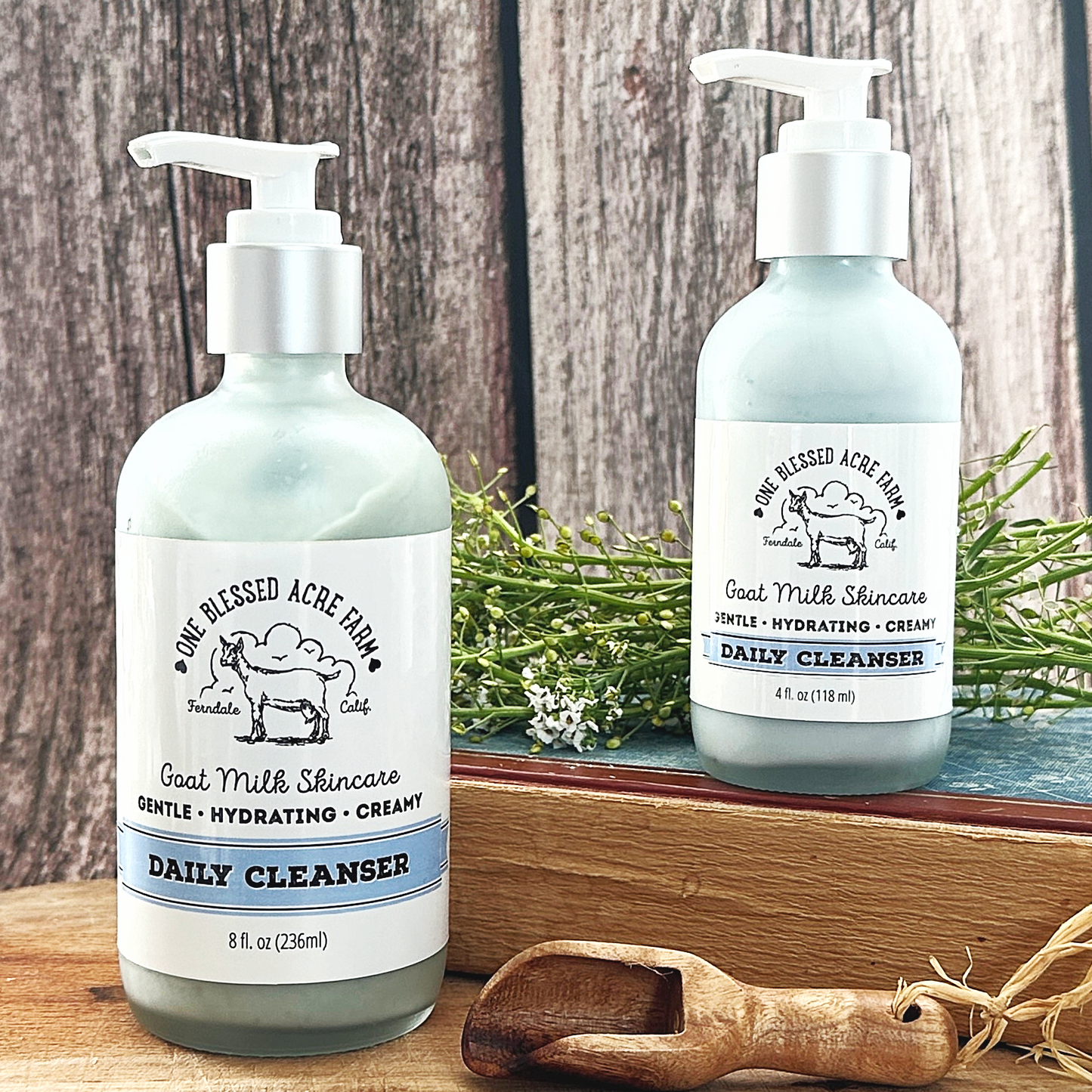 Goat Milk Daily Cleanser & Face Wash Infused With Blue Tansy