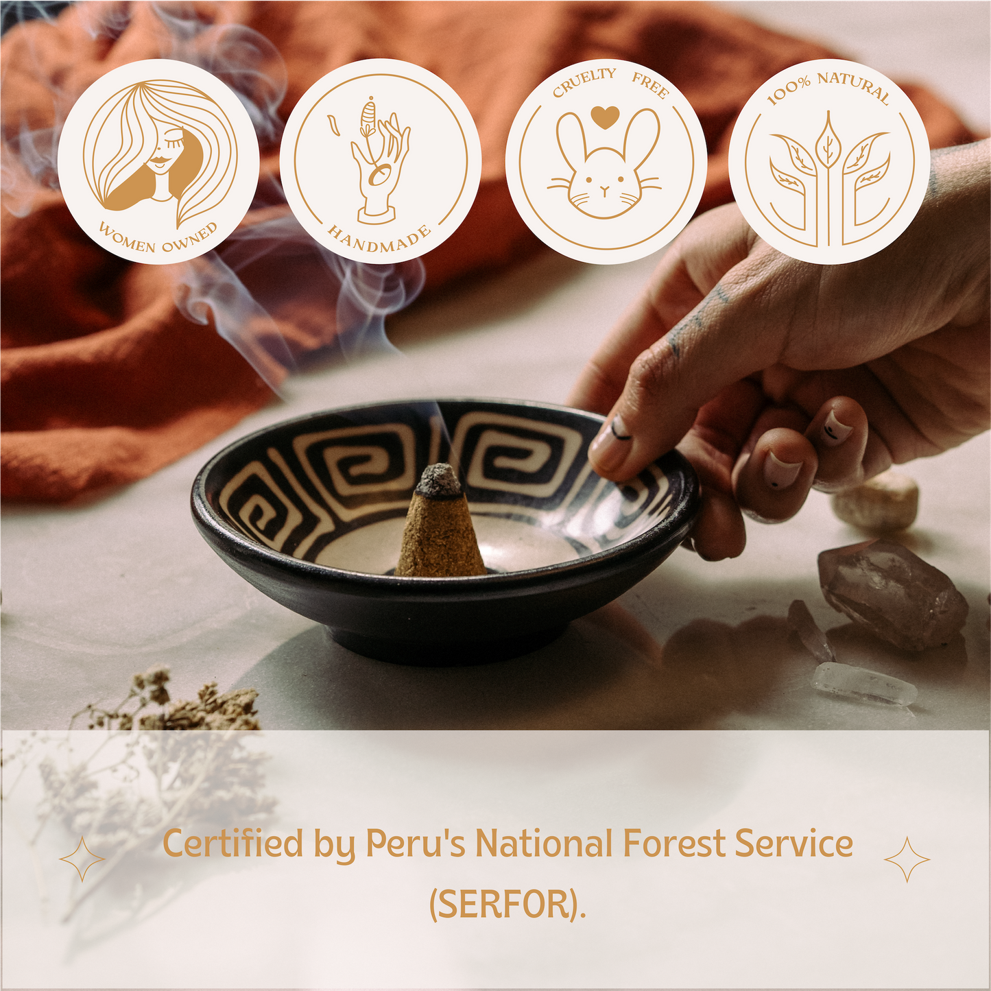 Premium Palo Santo  Incense Cones