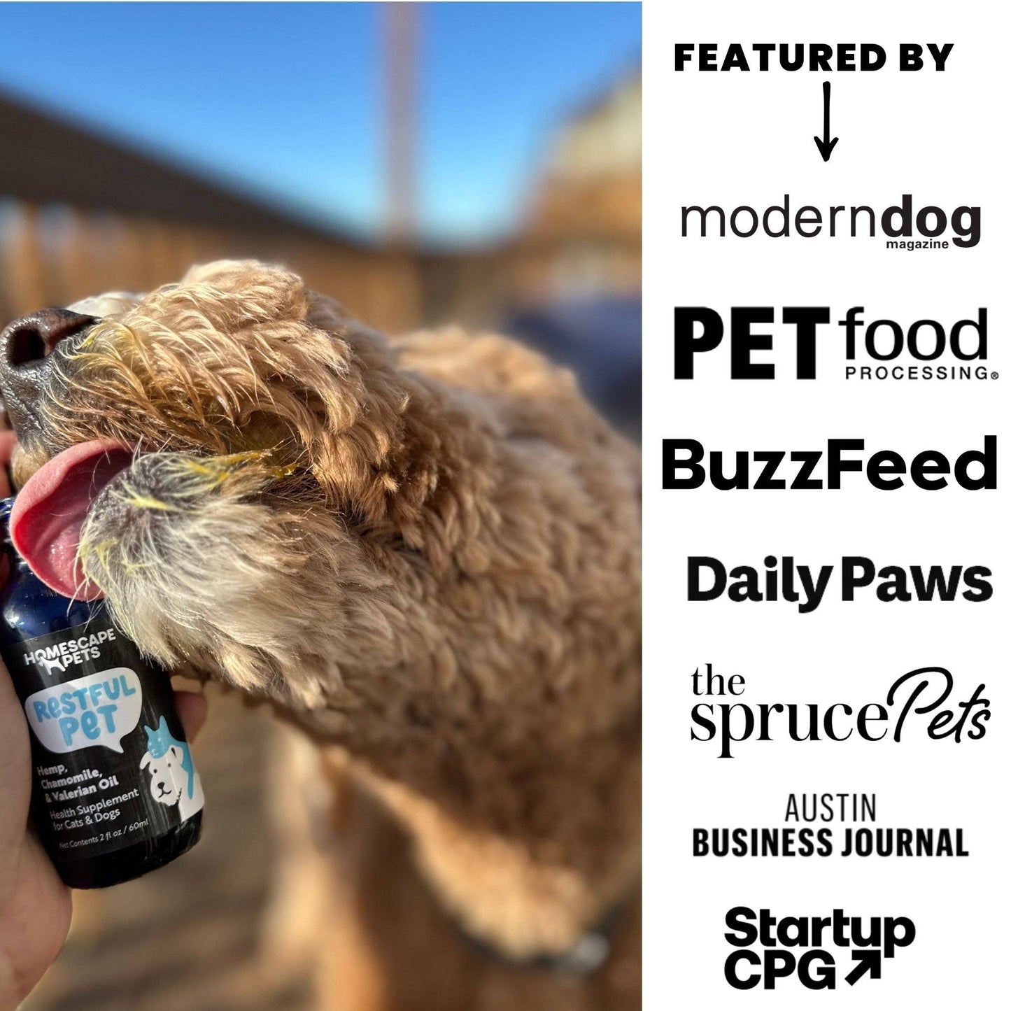 Restful Pet: Anti-Anxiety Calming Aid for Dogs & Cats