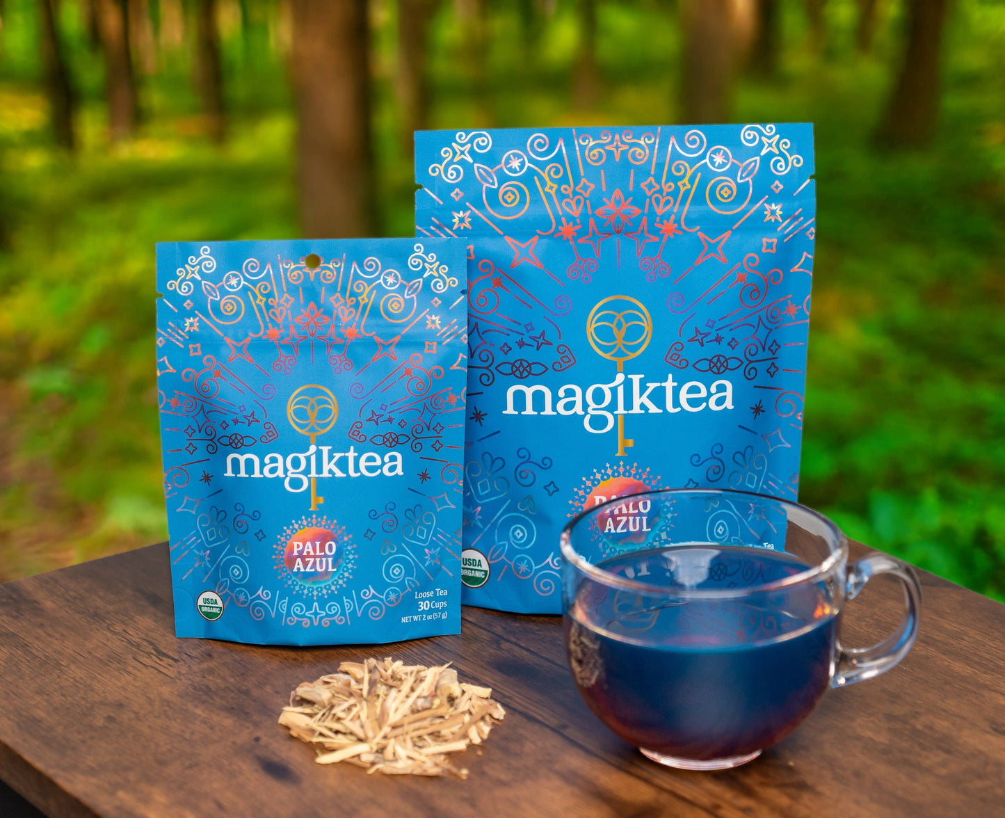 Magiktea Palo Azul - USDA Organic Certified - 2 oz (30 cups)