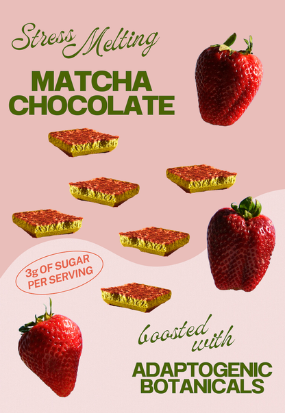 Matcha Chocolate Bar to Ease Stress + Boost Focus