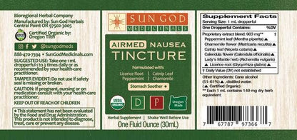 Organic Airmed Nausea Tincture 1oz