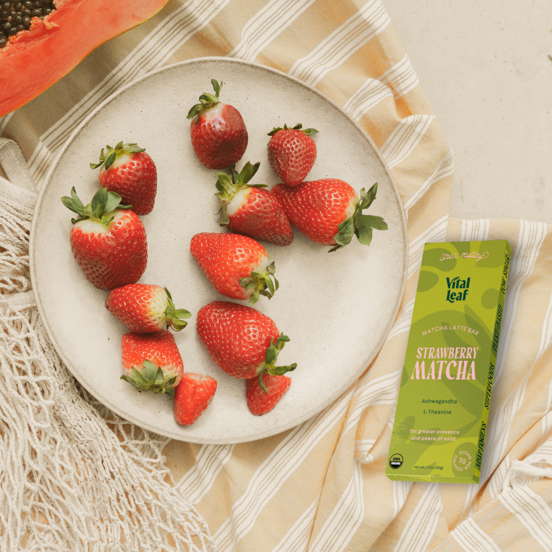 Matcha Chocolate Bar to Ease Stress + Boost Focus