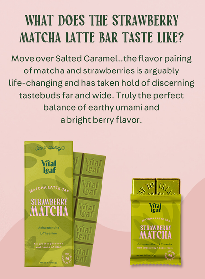 Matcha Chocolate Bar to Ease Stress + Boost Focus