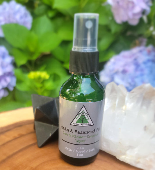 Calm & Balanced Pet- Aromatherapy Gem/ Flower Essence "Myst"