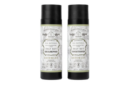 All Natural Soapnut Shampoo and Conditioner Set ROSEMARY- wild fermented probiotics for your scalp
