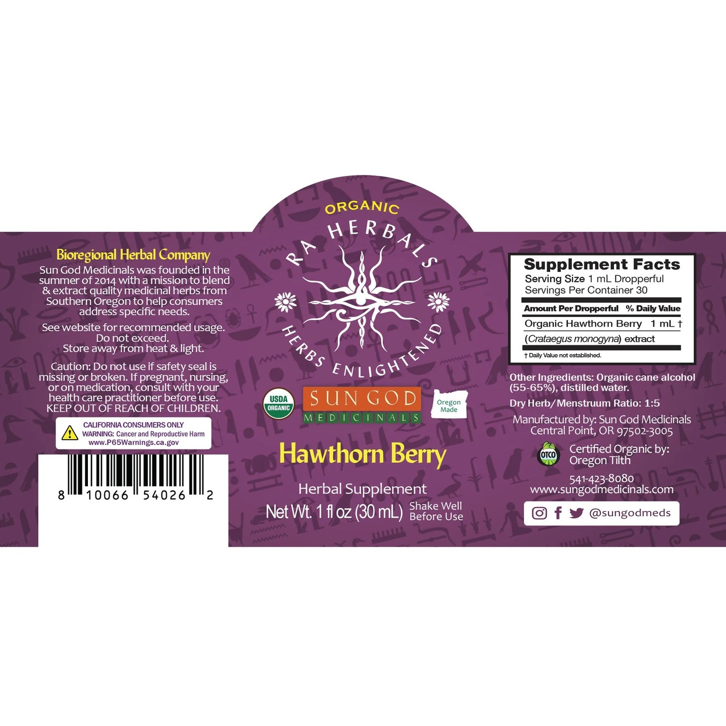 Organic Hawthorn Berry