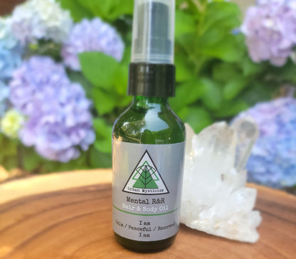 Mental R&R/ Sleep- Aromatherapy Gem/ Flower Essence Spray "Myst"