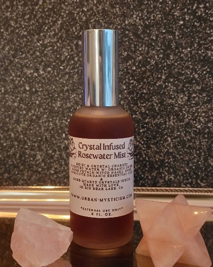 Crystal Infused Rosewater Mist
