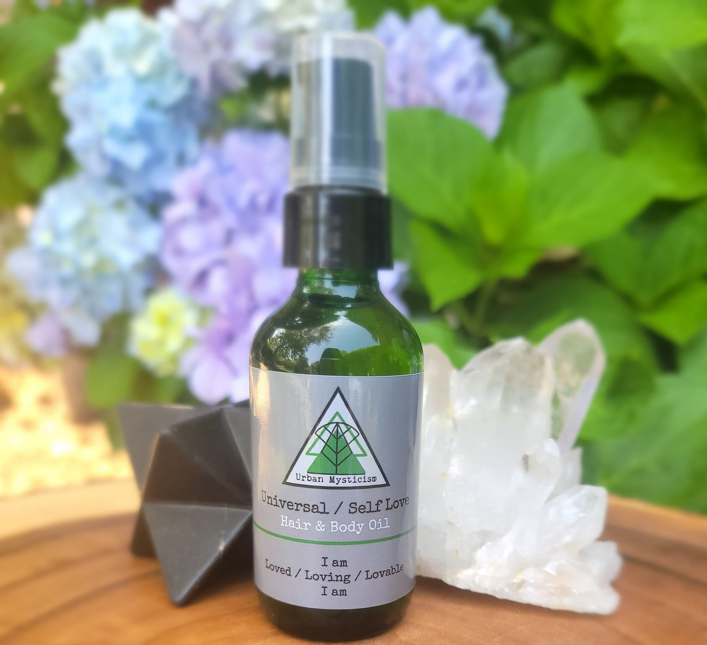 Universal/ Self Love Reiki Charged Aromatherapy Gem & Flower Essence "Myst"