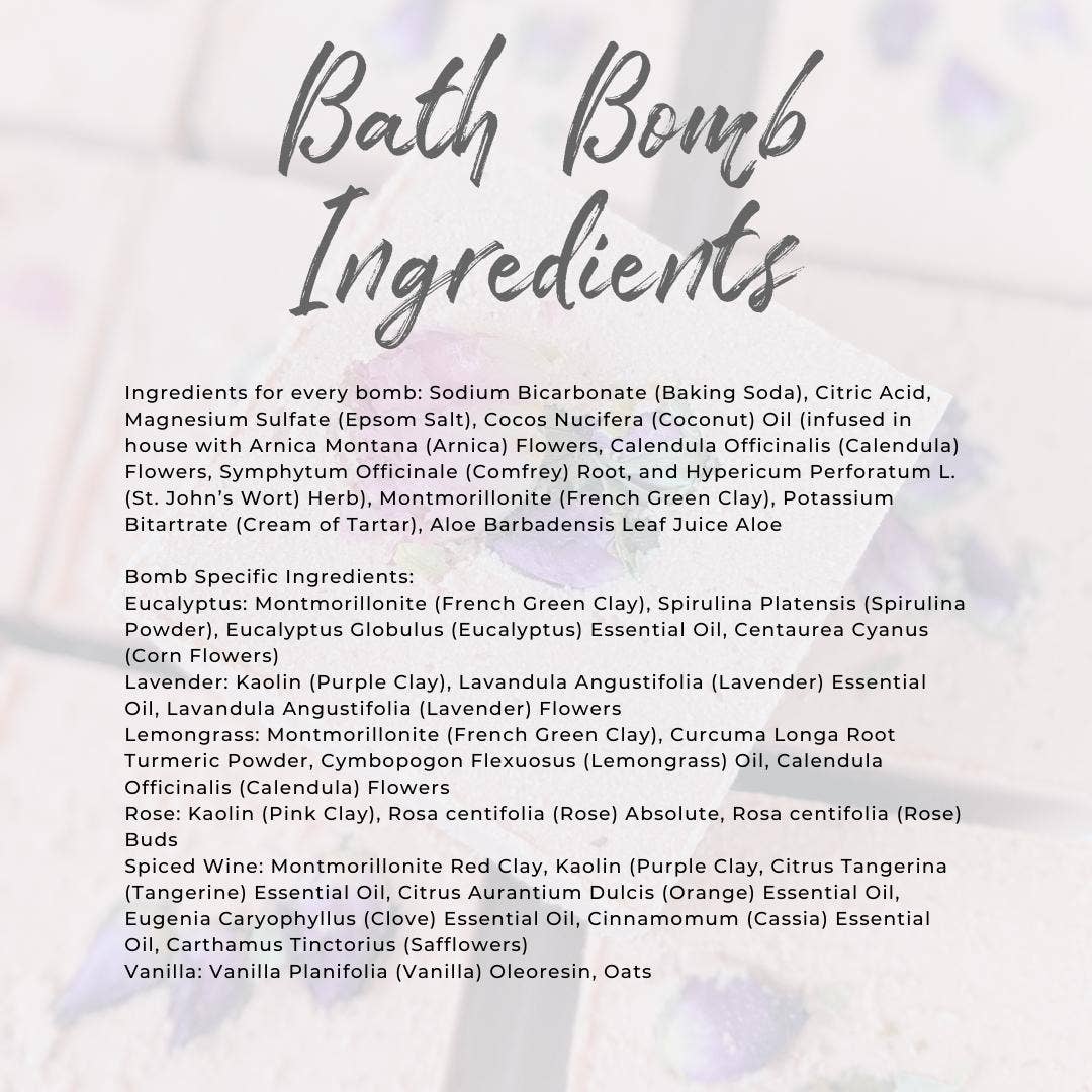 Herbal-Infused Lavender Bath Bomb