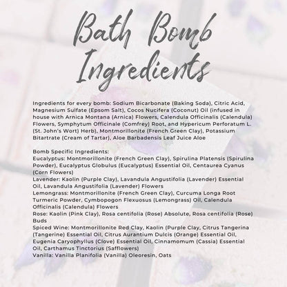 Herbal-Infused Lavender Bath Bomb