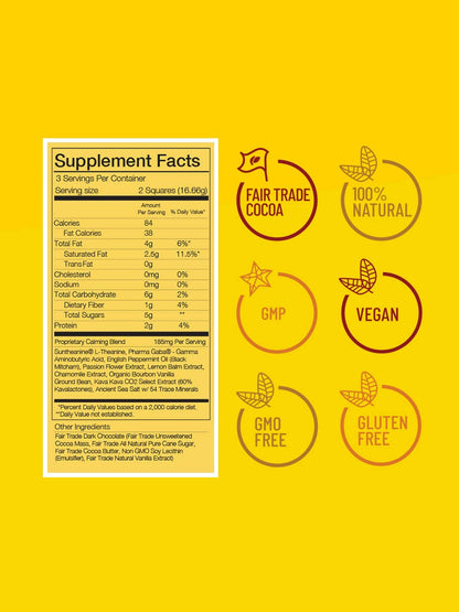 Carefree Chocolate - Stress & Anxiety Formula - Mellow Mint