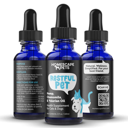 Restful Pet: Anti-Anxiety Calming Aid for Dogs & Cats