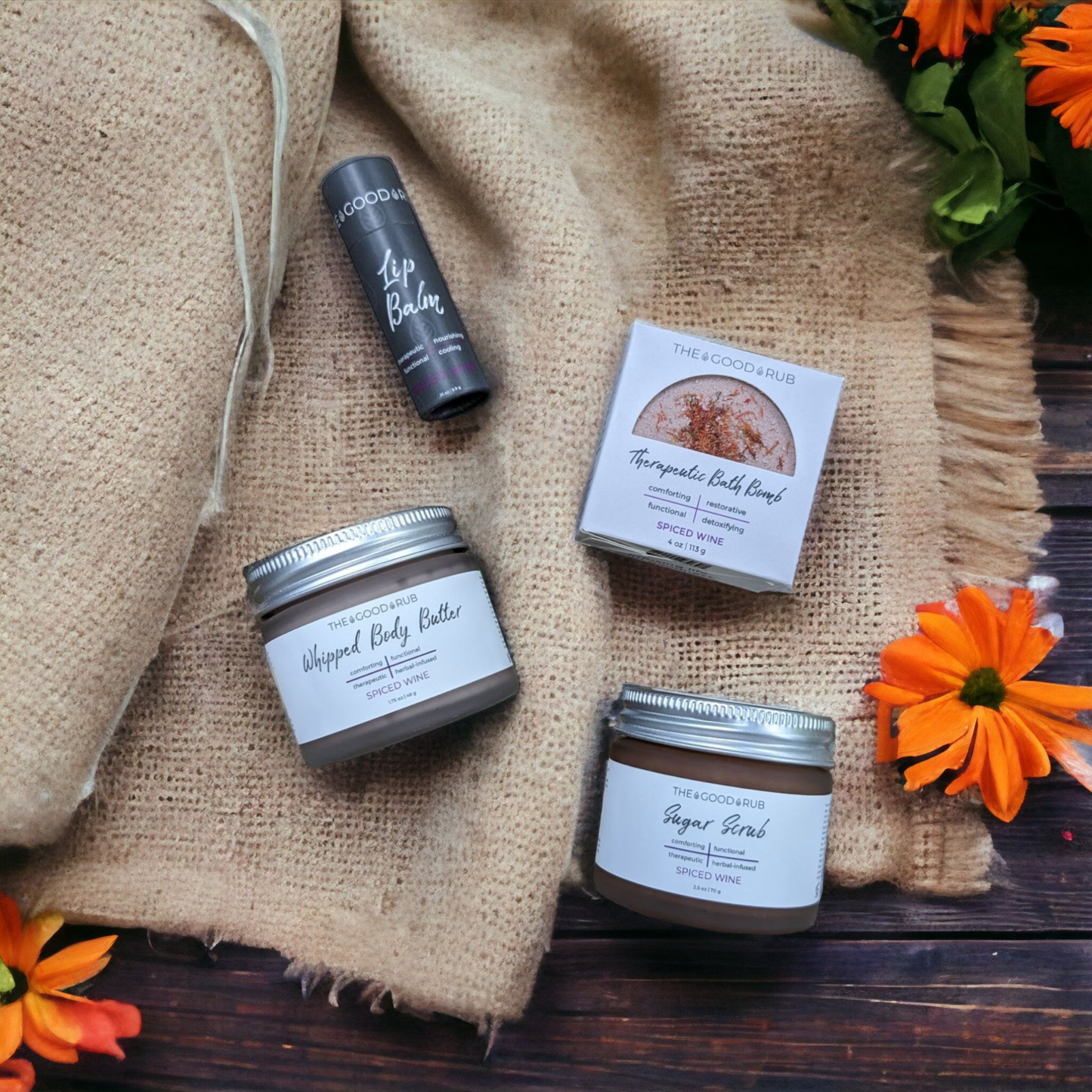 Herbal-Infused Spiced Wine Bath Bomb